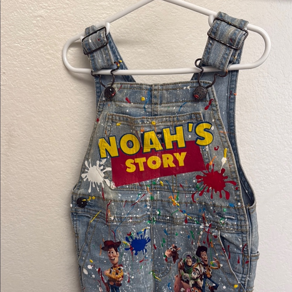 OshKosh B'gosh Blue Denim Overalls with Playful Design